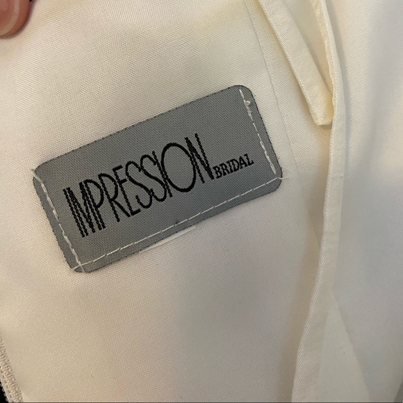 Impression Bridal Black and White Layer Dress - Picture 6 of 7